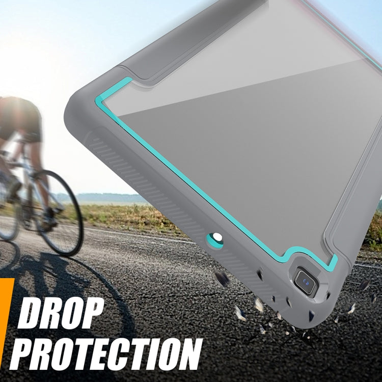 For Samsung Galaxy Tab A 8.0 (2019) T290/T295 Acrylic + TPU Horizontal Flip Smart Leather Case with Three-folding Holder & Pen Slot & Wake-up / Sleep Function
