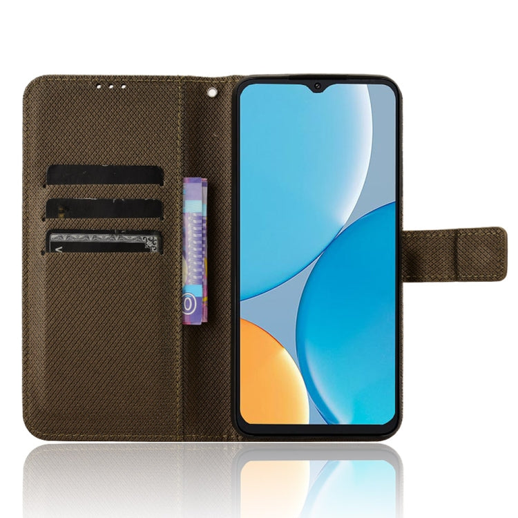 For itel A50C Diamond Texture Leather Phone Case