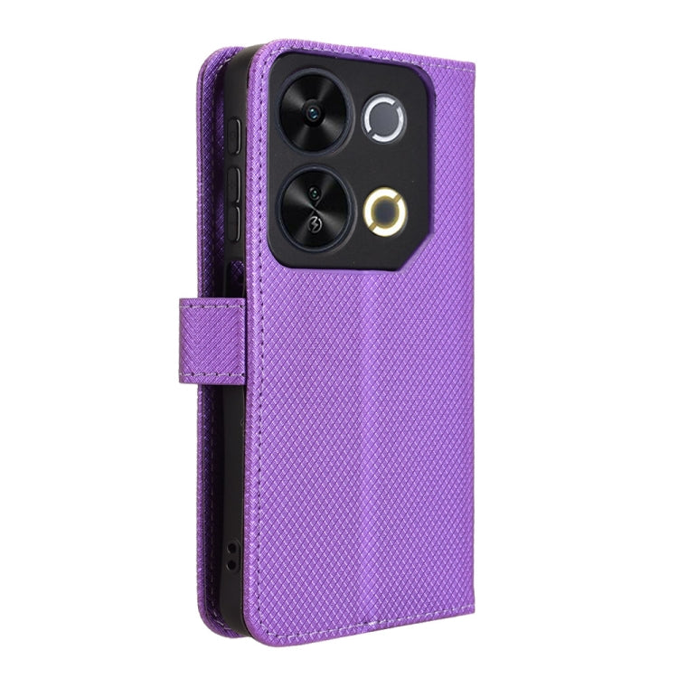 For itel P65 4G Diamond Texture Leather Phone Case