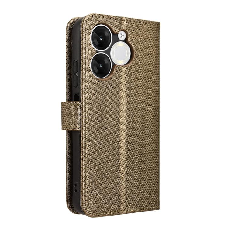 For itel A80 4G Diamond Texture Leather Phone Case