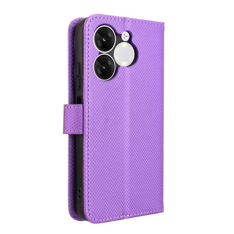 For itel A80 4G Diamond Texture Leather Phone Case