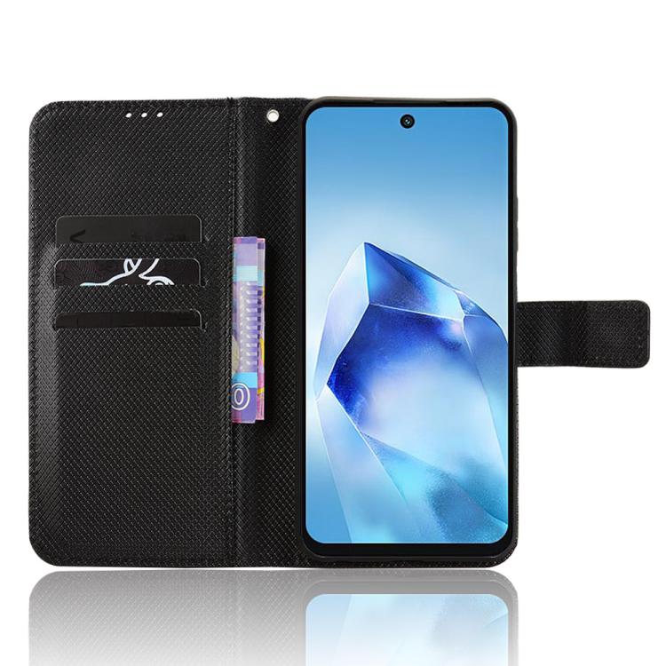 For itel Power 70 Diamond Texture Leather Phone Case