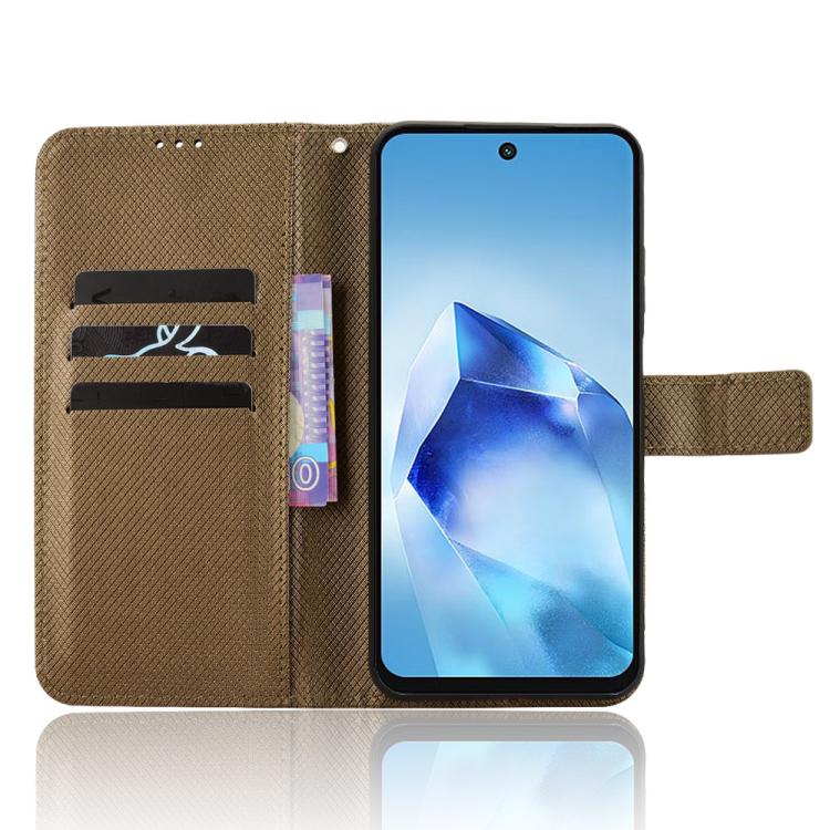 For itel Power 70 Diamond Texture Leather Phone Case