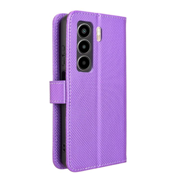 For itel Power 70 Diamond Texture Leather Phone Case
