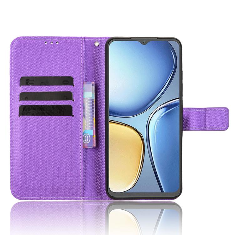 For itel A90 4G Diamond Texture Leather Phone Case