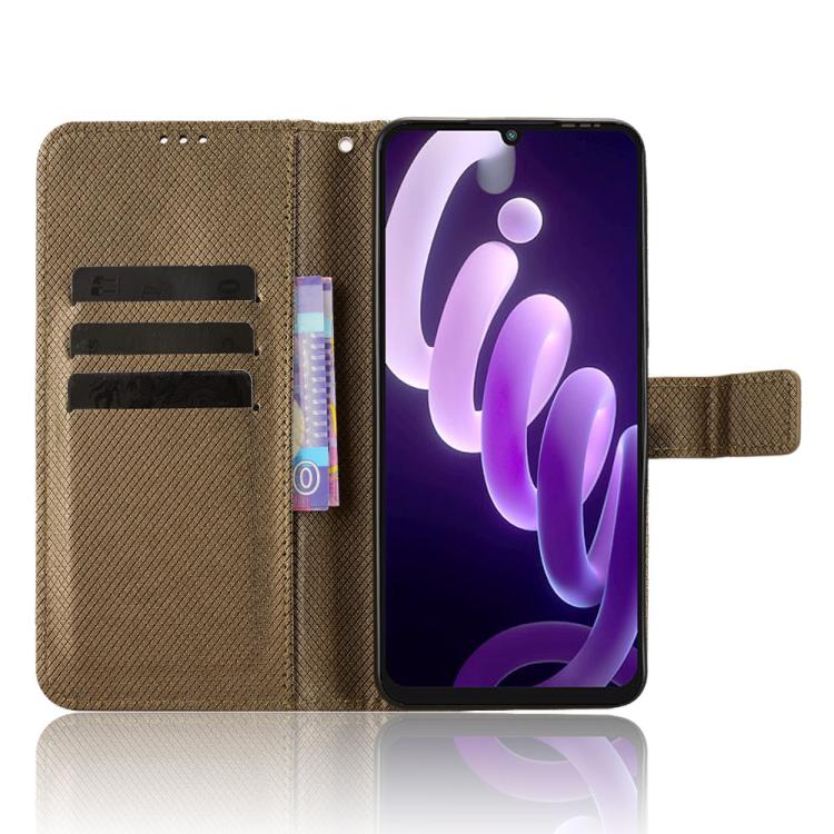 For itel City 100 4G Diamond Texture Leather Phone Case