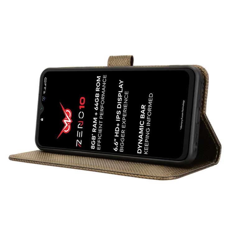 For itel Zeno 10 Diamond Texture Leather Phone Case