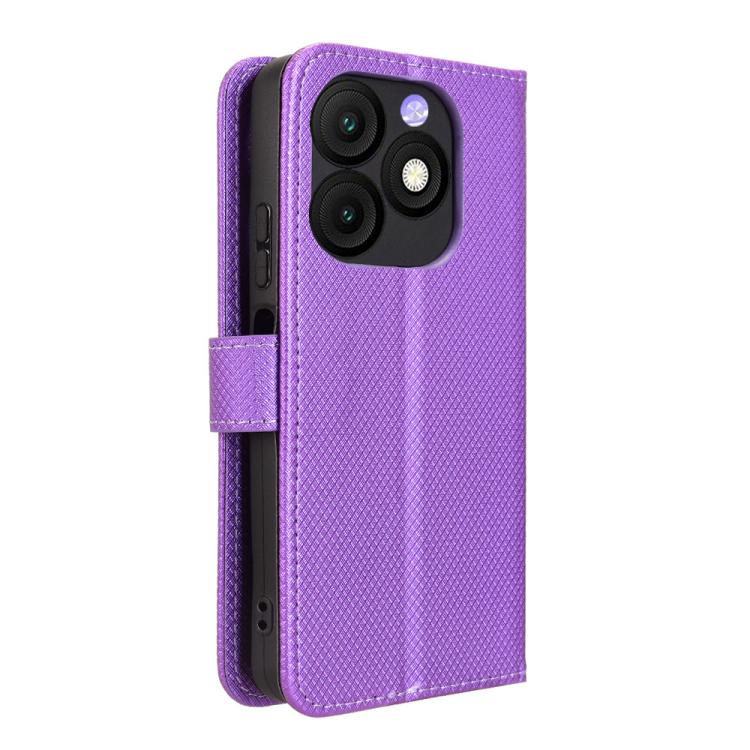 For itel Zeno 10 Diamond Texture Leather Phone Case