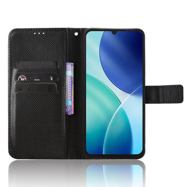 For itel A100 4G Diamond Texture Leather Phone Case