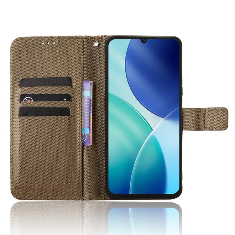 For itel A100 4G Diamond Texture Leather Phone Case