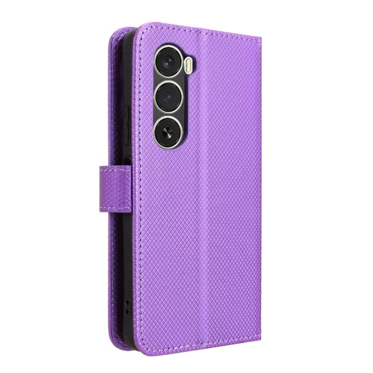 For itel A100 4G Diamond Texture Leather Phone Case