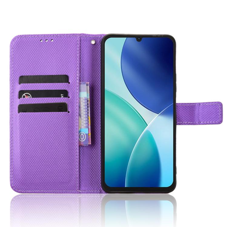 For itel A100 4G Diamond Texture Leather Phone Case