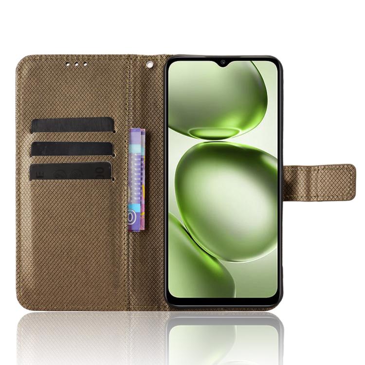 For itel A100C 4G Diamond Texture Leather Phone Case