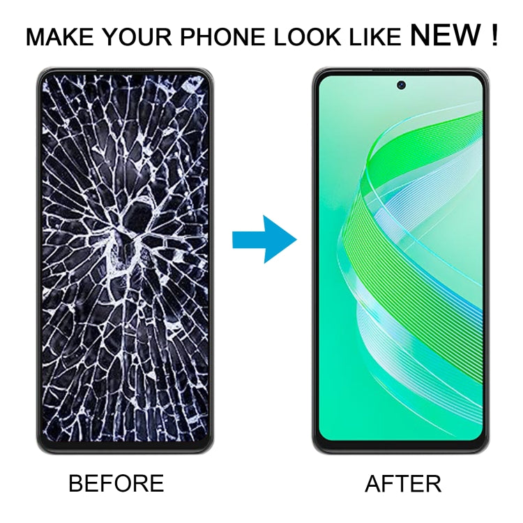 For Infinix Smart 8 Plus X6526 OEM LCD Screen with Digitizer Full Assembly