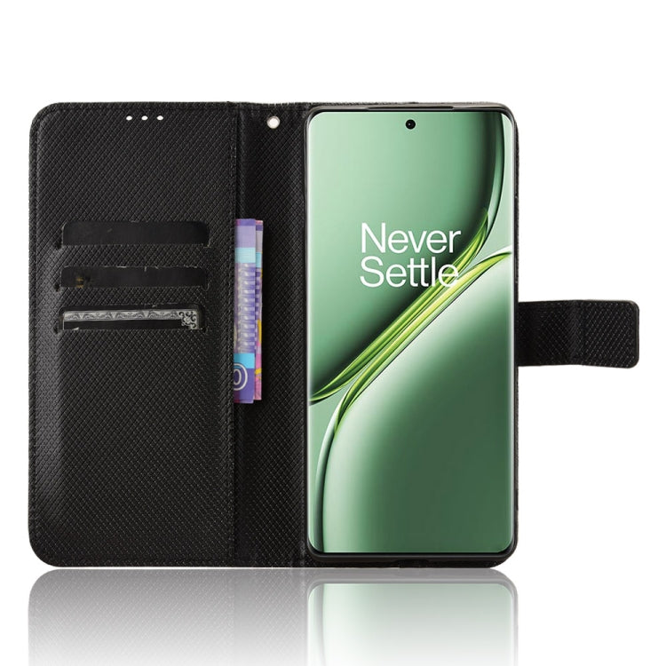 For OnePlus Ace 3 Pro Diamond Texture Leather Phone Case