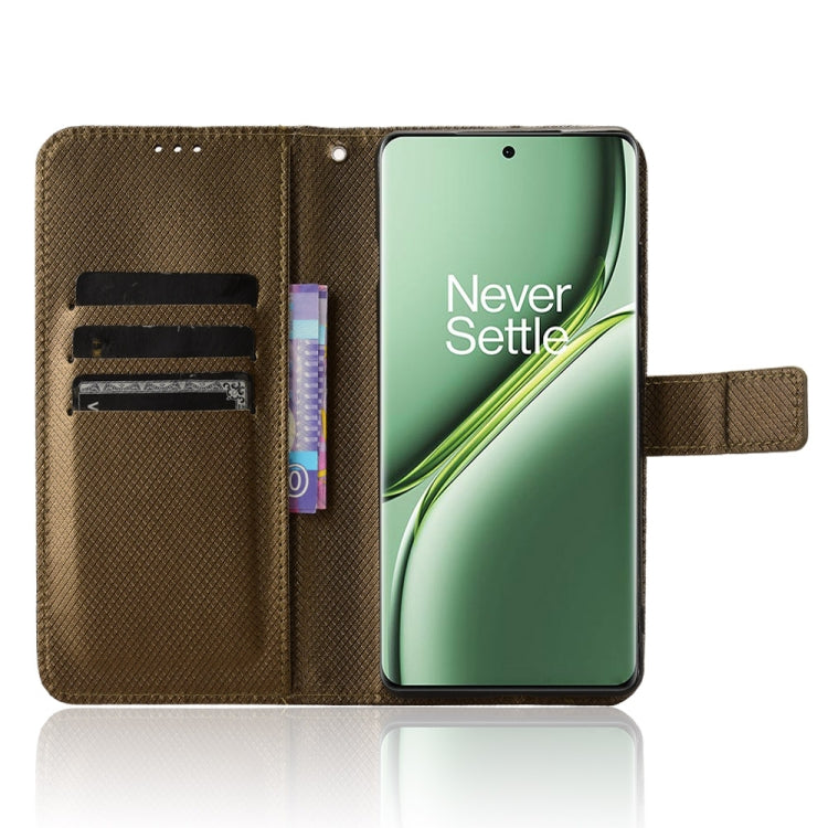 For OnePlus Ace 3 Pro Diamond Texture Leather Phone Case