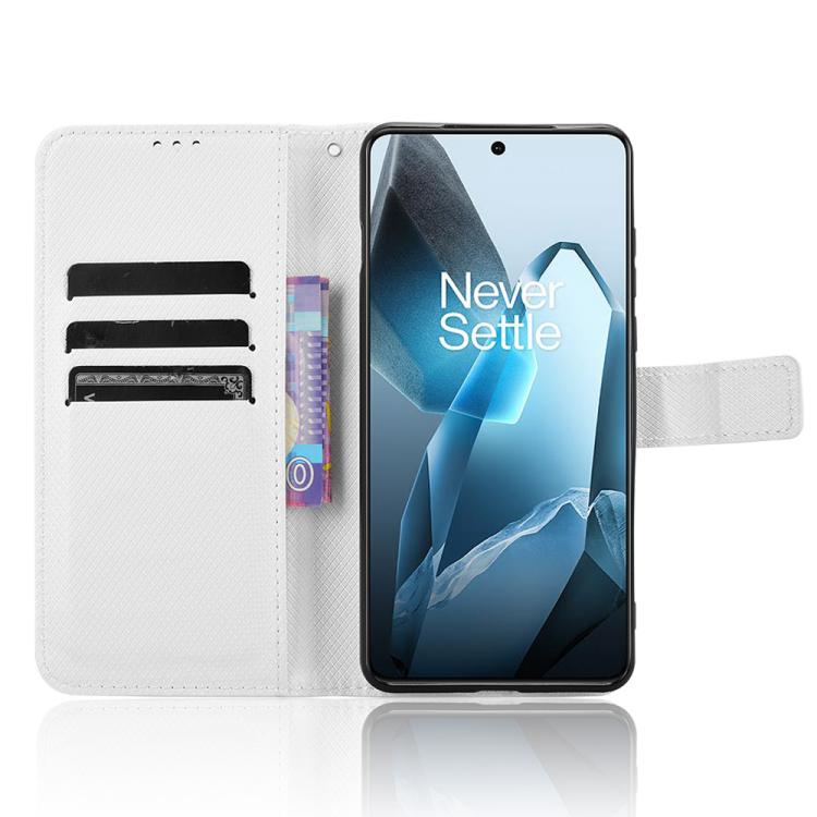 For OnePlus 13 5G Diamond Texture Leather Phone Case
