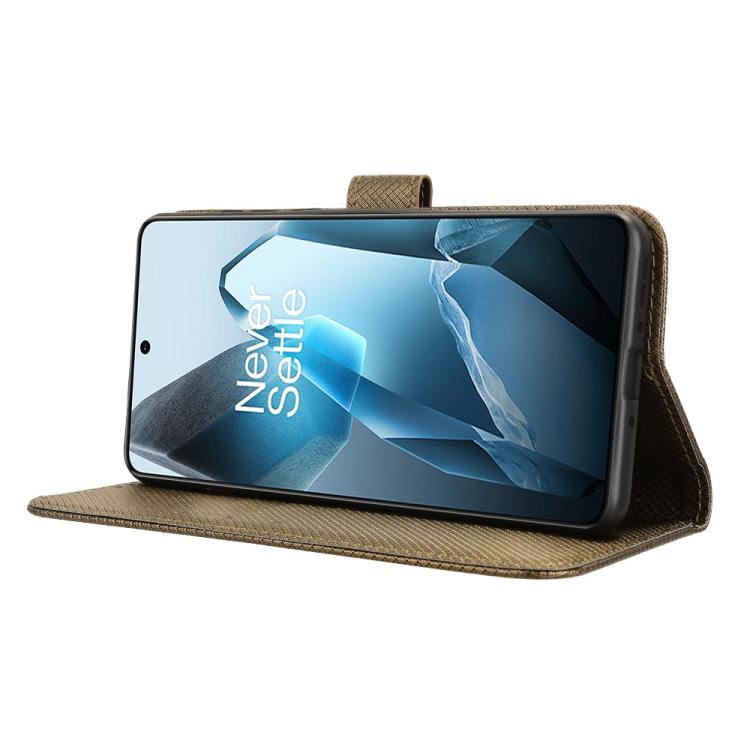 For OnePlus 13 5G Diamond Texture Leather Phone Case