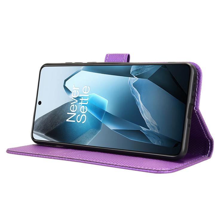 For OnePlus 13 5G Diamond Texture Leather Phone Case