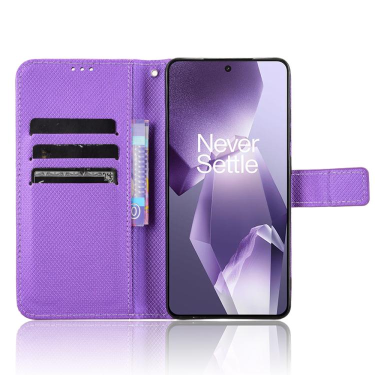 For OnePlus Ace 5 5G / 5 Pro 5G / 13R 5G Diamond Texture Leather Phone Case