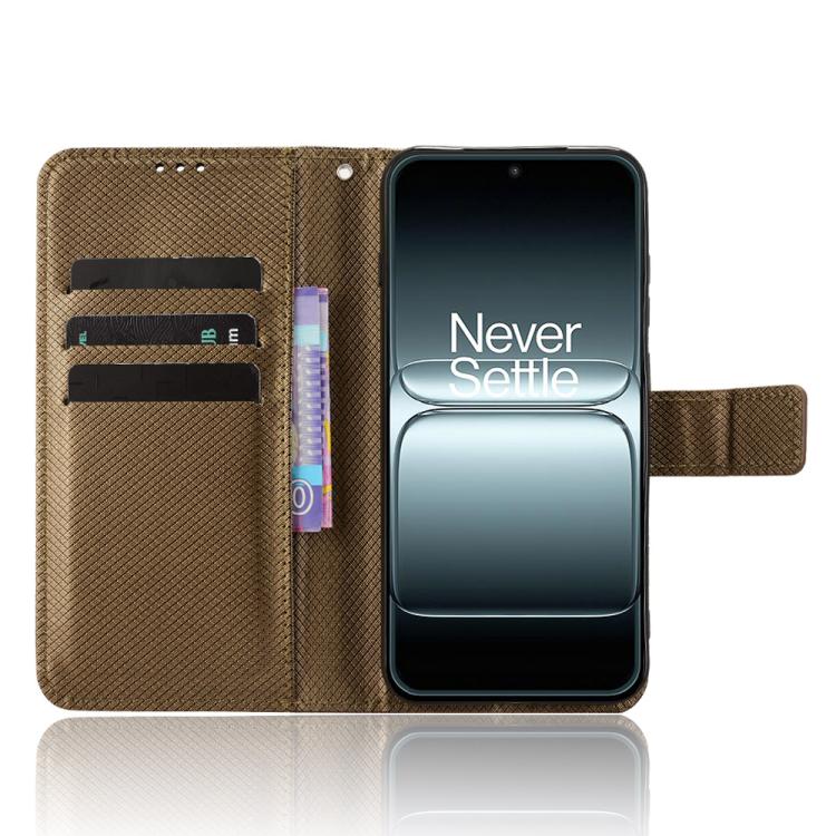 For OnePlus 13T Diamond Texture Leather Phone Case