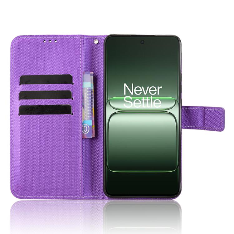 For OnePlus Nord CE5 / Ace 5 Racing 5G Diamond Texture Leather Phone Case