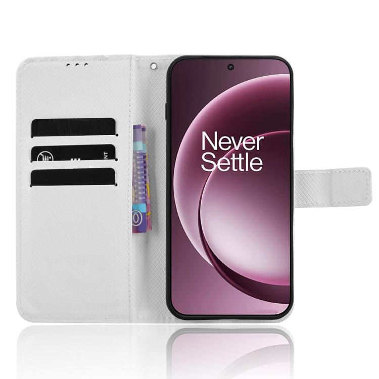 For OnePlus 15 Diamond Texture Leather Phone Case
