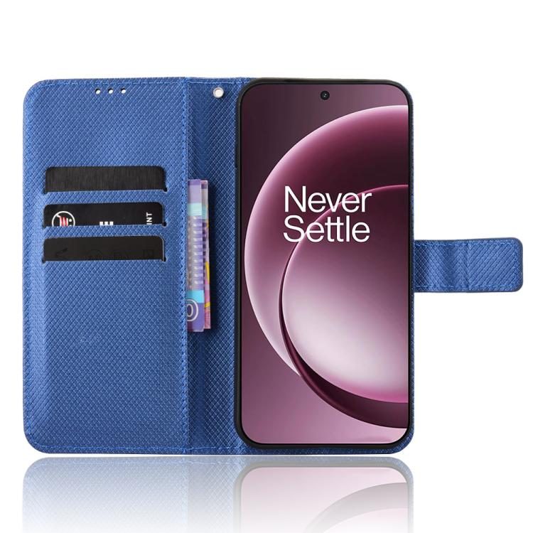 For OnePlus 15 Diamond Texture Leather Phone Case