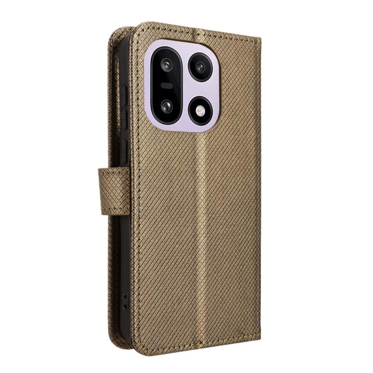 For OnePlus 15 Diamond Texture Leather Phone Case