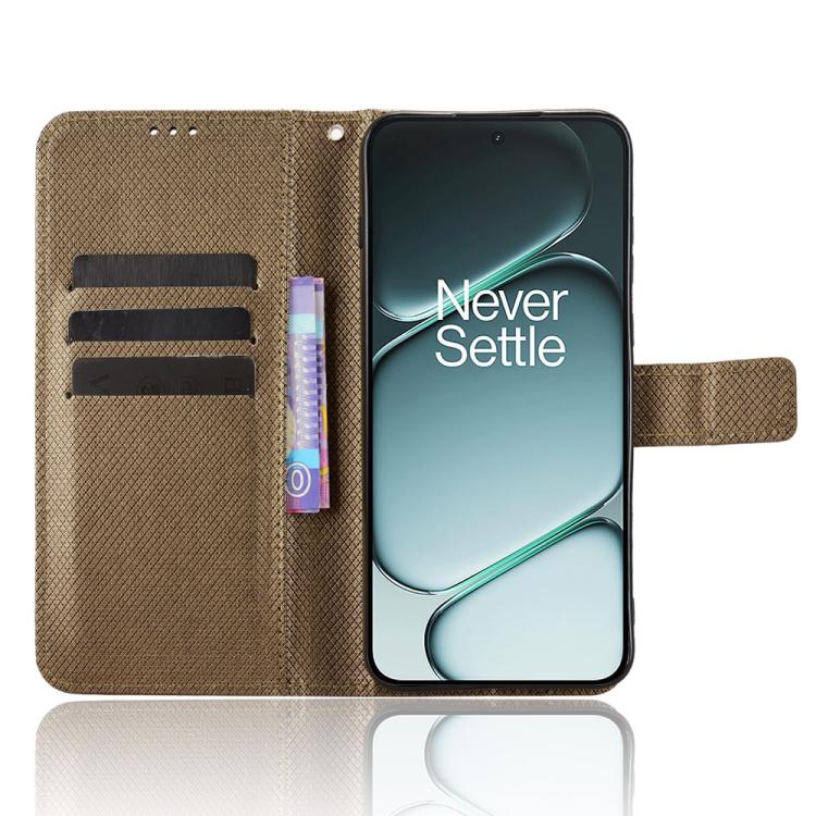 For OnePlus Ace 6 / Ace 6T / 15R Diamond Texture Leather Phone Case