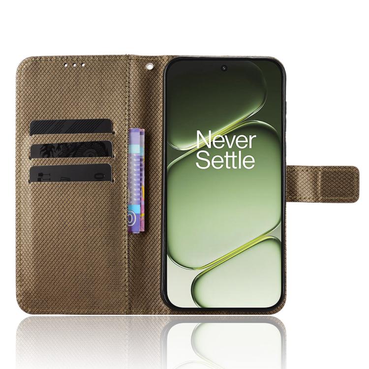 For OnePlus Nord 6 5G / Turbo 6 Diamond Texture Leather Phone Case