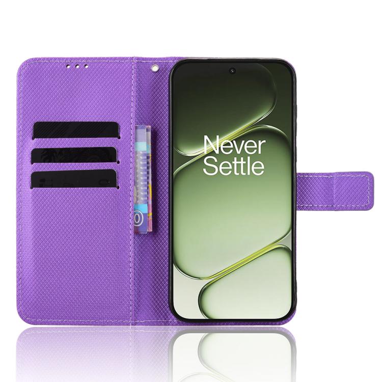 For OnePlus Nord 6 5G / Turbo 6 Diamond Texture Leather Phone Case