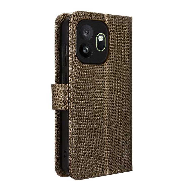 For OnePlus 15T Diamond Texture Leather Phone Case