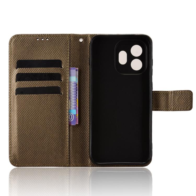 For OnePlus 15T Diamond Texture Leather Phone Case