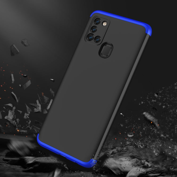 For Samsung Galaxy A21s GKK Three Stage Splicing Full Coverage PC Protective Case