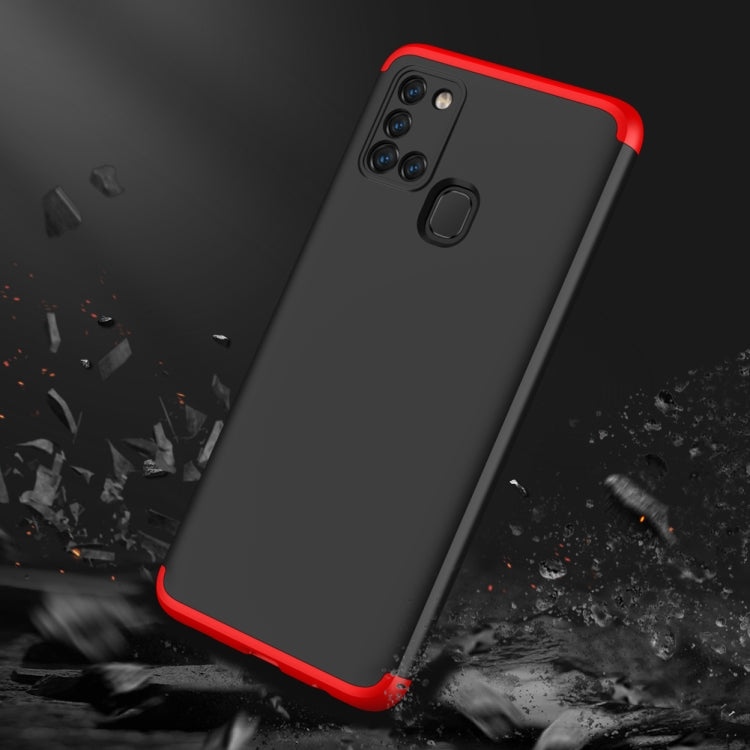 For Samsung Galaxy A21s GKK Three Stage Splicing Full Coverage PC Protective Case