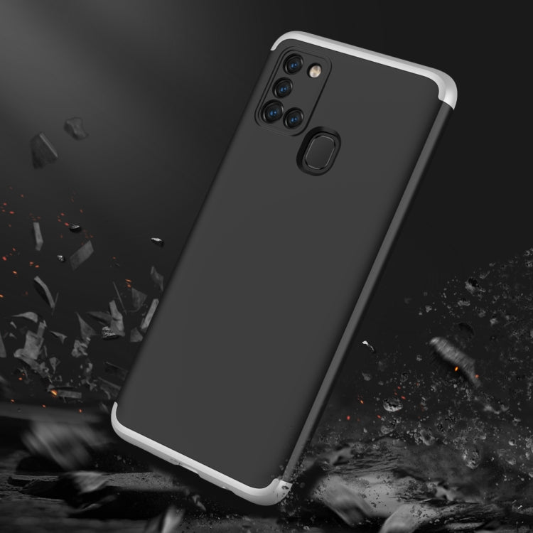 For Samsung Galaxy A21s GKK Three Stage Splicing Full Coverage PC Protective Case