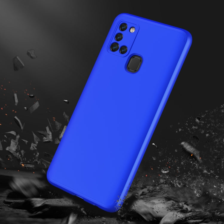 For Samsung Galaxy A21s GKK Three Stage Splicing Full Coverage PC Protective Case