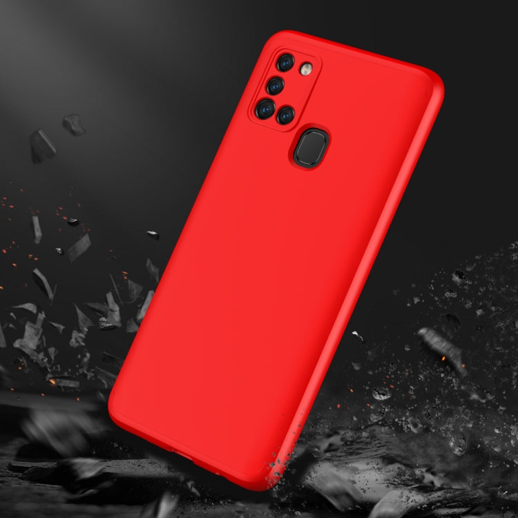 For Samsung Galaxy A21s GKK Three Stage Splicing Full Coverage PC Protective Case