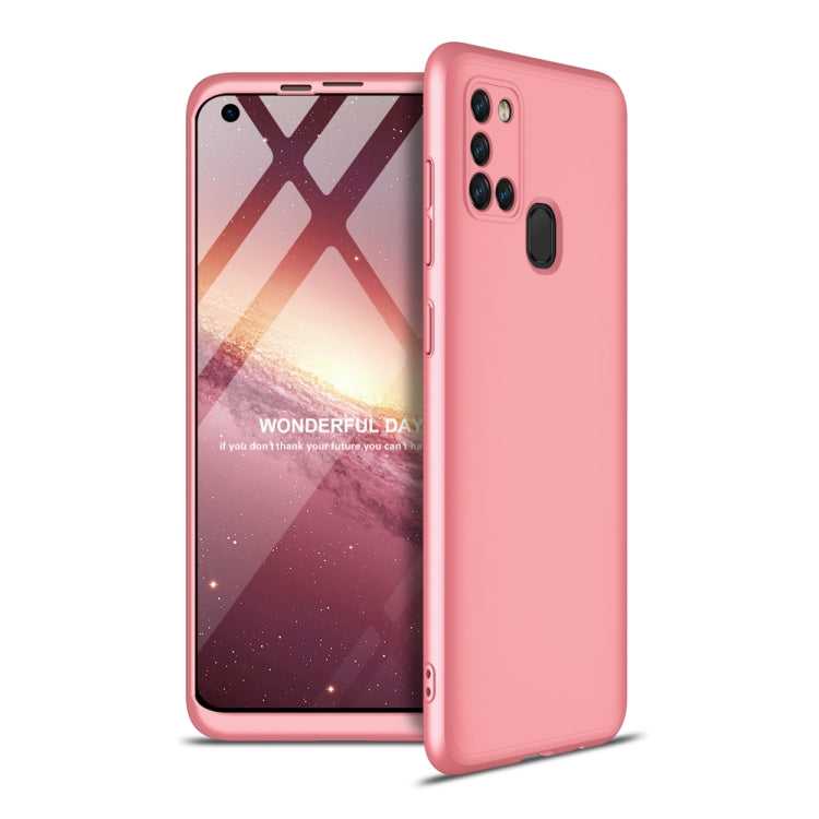 For Samsung Galaxy A21s GKK Three Stage Splicing Full Coverage PC Protective Case