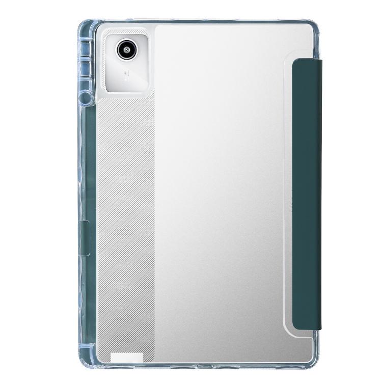 For Lenovo Xiaoxin Pad 11 2025 Clear Acrylic Deformation Leather Tablet Case