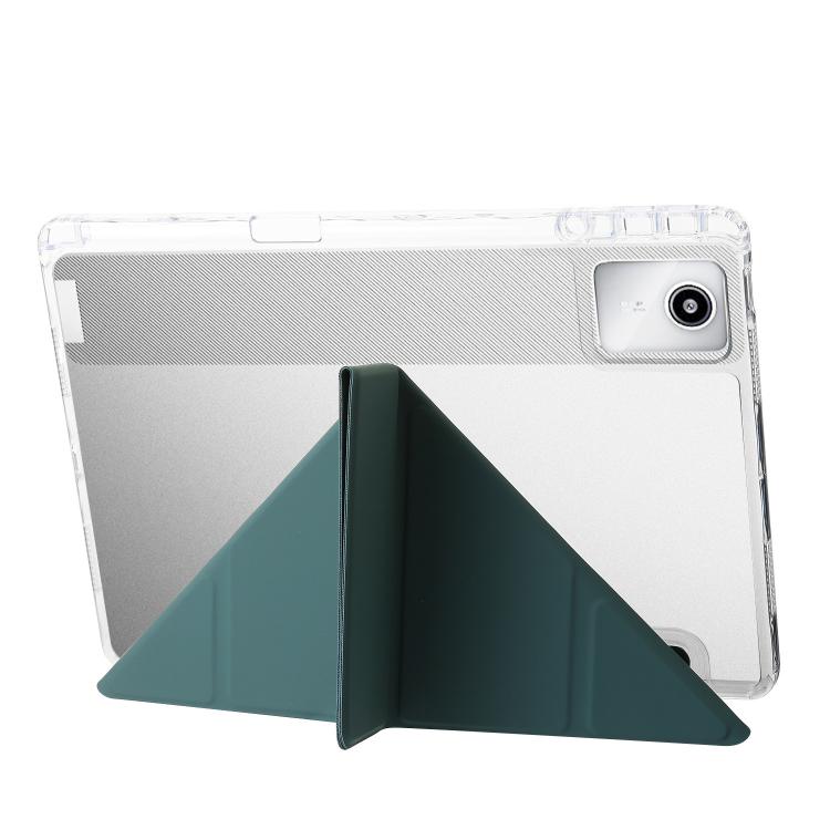 For Lenovo Xiaoxin Pad 11 2025 Clear Acrylic Deformation Leather Tablet Case