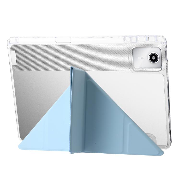 For Lenovo Xiaoxin Pad 11 2025 Clear Acrylic Deformation Leather Tablet Case