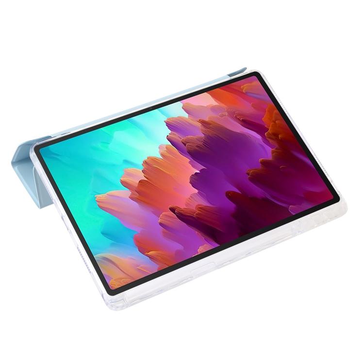 For Lenovo Xiaoxin Pad 11 2025 Clear Acrylic Deformation Leather Tablet Case