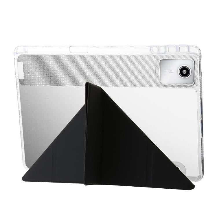 For Lenovo Xiaoxin Pad 11 2025 Clear Acrylic Deformation Leather Tablet Case