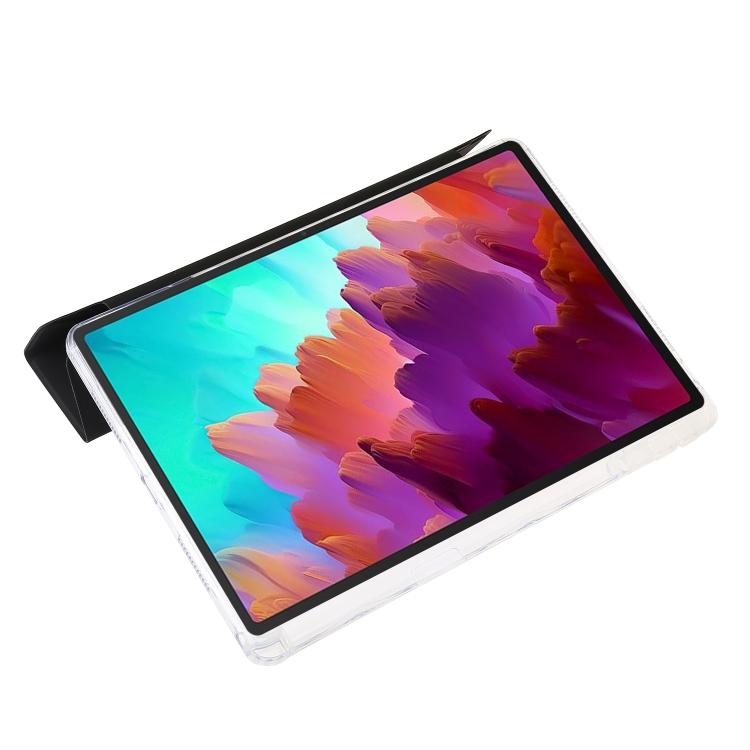 For Lenovo Xiaoxin Pad 11 2025 Clear Acrylic Deformation Leather Tablet Case