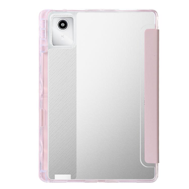 For Lenovo Xiaoxin Pad 11 2025 Clear Acrylic Deformation Leather Tablet Case
