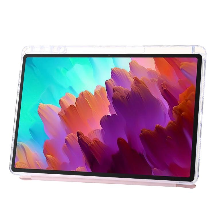 For Lenovo Xiaoxin Pad 11 2025 Clear Acrylic Deformation Leather Tablet Case