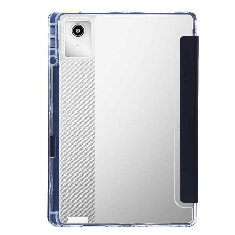 For Lenovo Xiaoxin Pad 11 2025 Clear Acrylic Deformation Leather Tablet Case