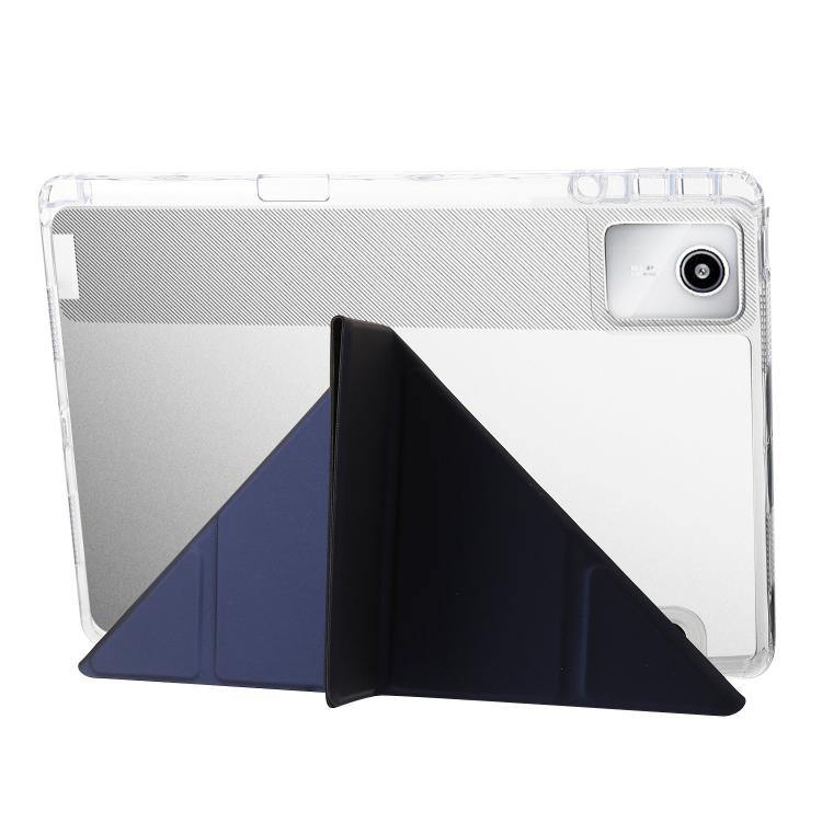 For Lenovo Xiaoxin Pad 11 2025 Clear Acrylic Deformation Leather Tablet Case
